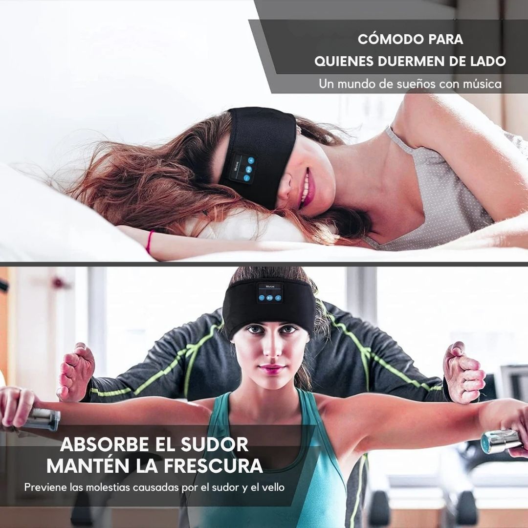 Antifaz Bluetooth para Insomnio + Suplemento de Ashwagandha GRATIS