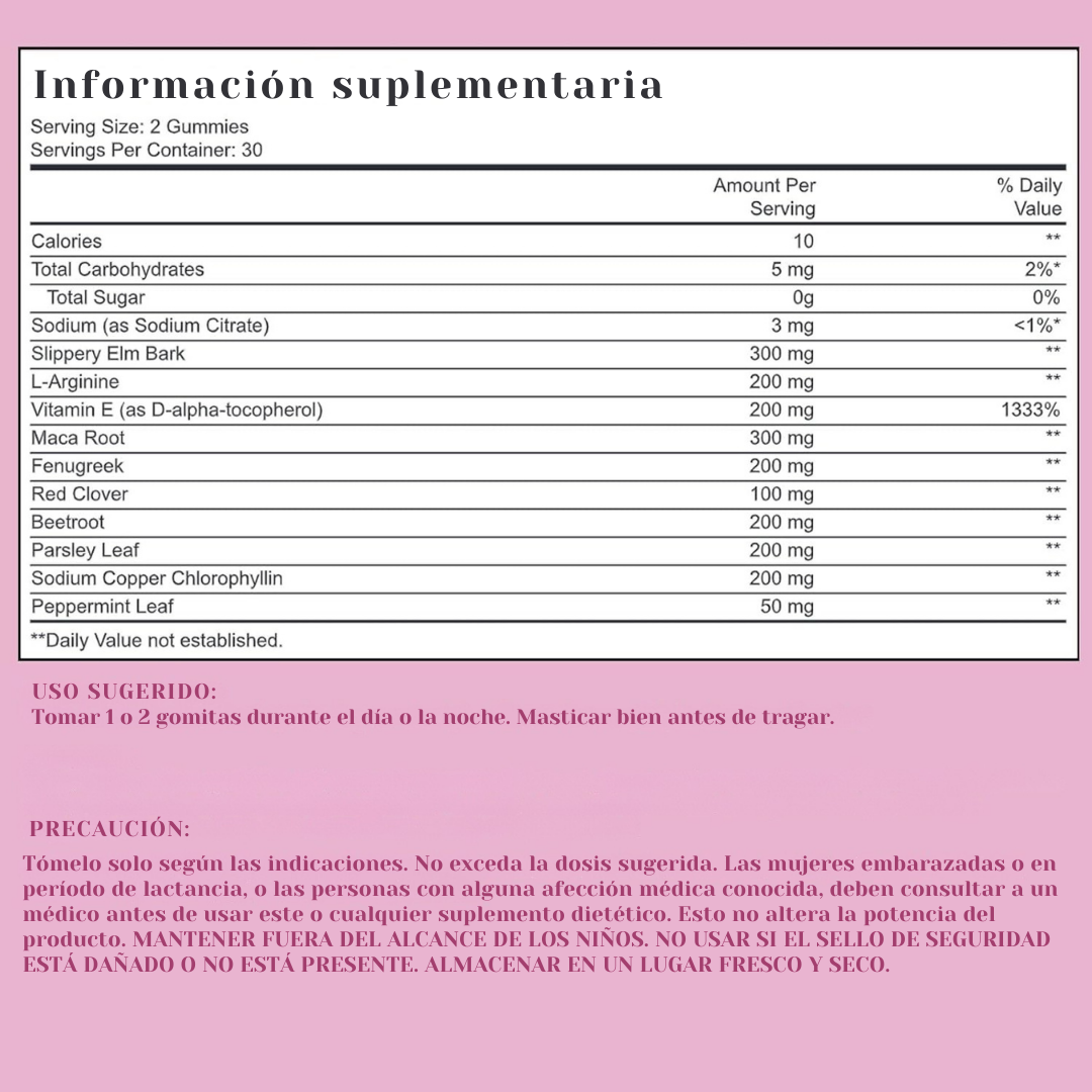 Gomitas de feromonas para mujeres sin gluten