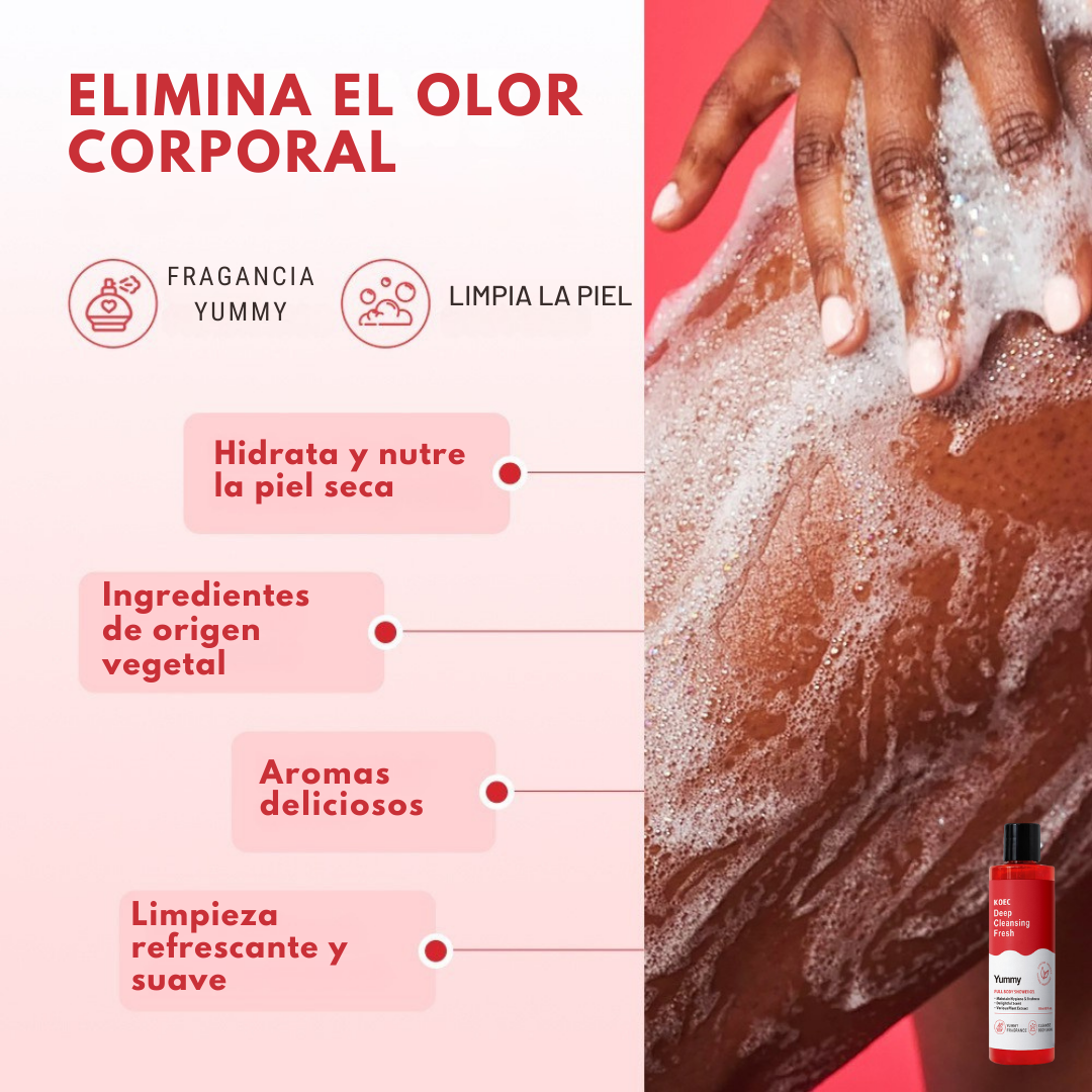 Yummy Organic Gel de Baño + Desodorante Interno Suplemento