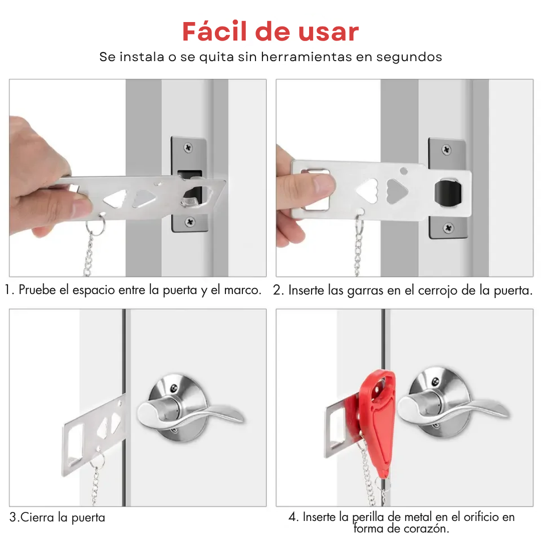Tope de Puerta con Alarma + Seguro de Puerta GRATIS