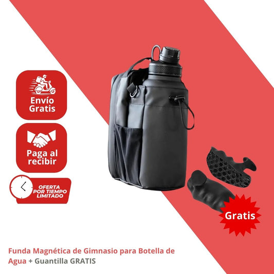 Funda Magnética de Gimnasio para Botella de Agua + Guantilla GRATIS