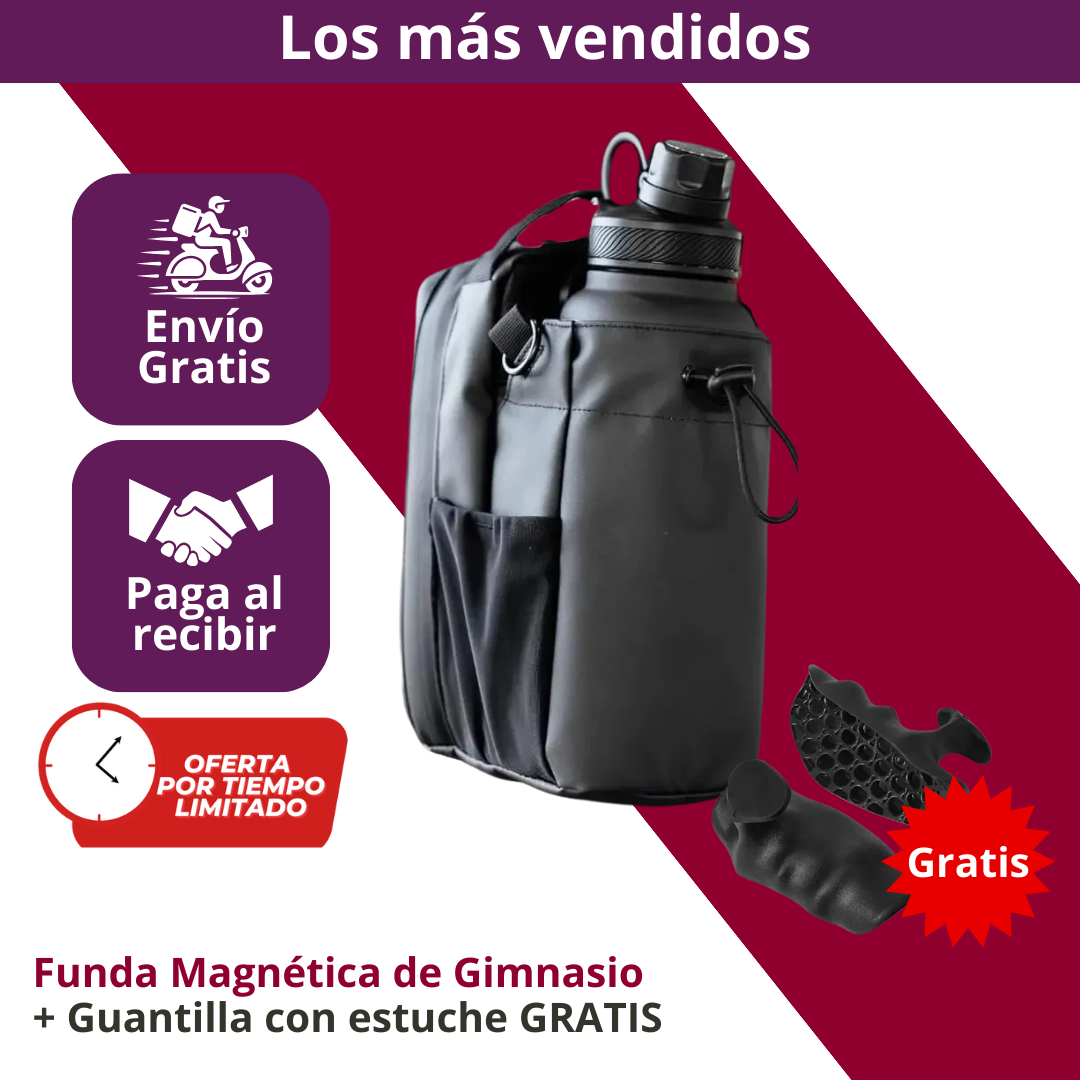 Funda Magnética de Gimnasio + Guantilla con estuche GRATIS