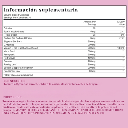 Gomitas de feromonas para mujeres sin gluten