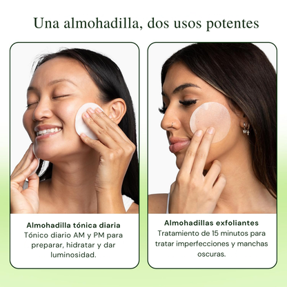 Jiyu Almohadillas de esmalte tonificante – Cuidado de la piel coreano para manchas oscuras