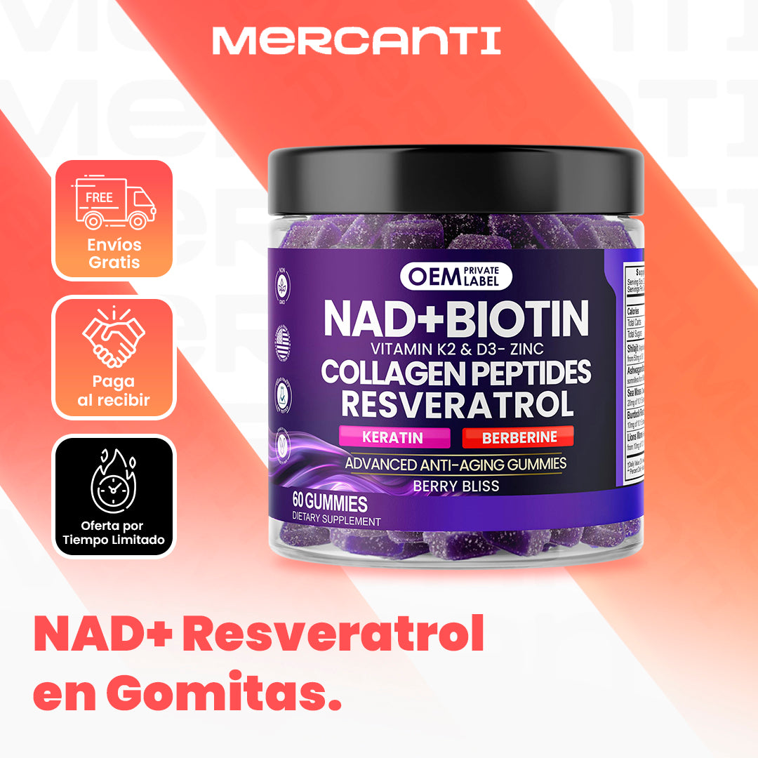 NAD+ Resveratrol en gomitas OEM™